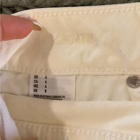 White jean shorts - Picture 3 of 3